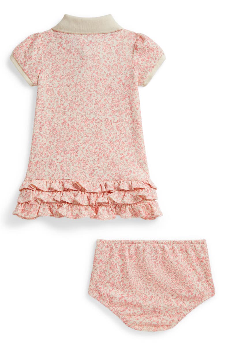 Ralph Lauren Strawberry Print Dress & Bloomers Set, Alternate, color, Strawberry Garden