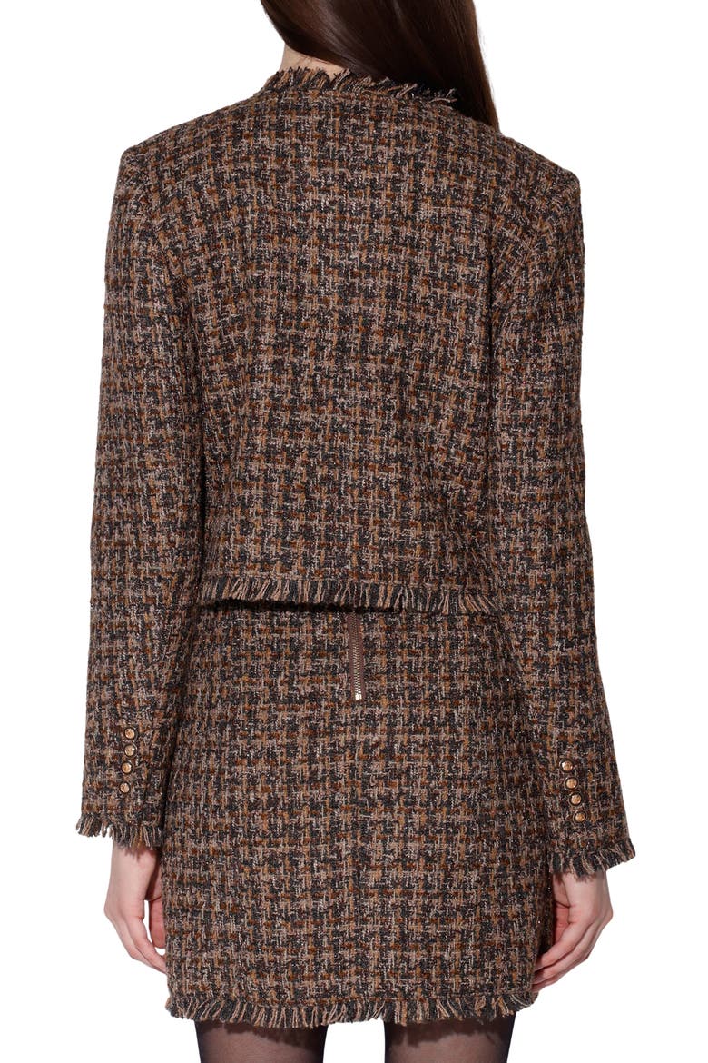 Tucker Tweed Jacket, Alternate, color, CHOCOLATE TWEED