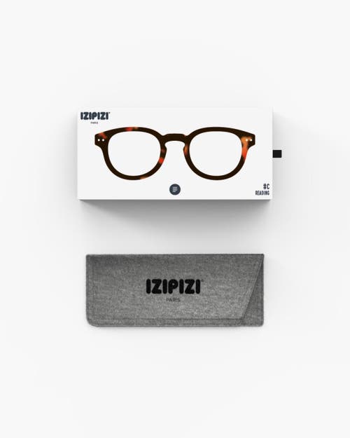 Izipizi #c 49mm Square Reading Glasses In Brown