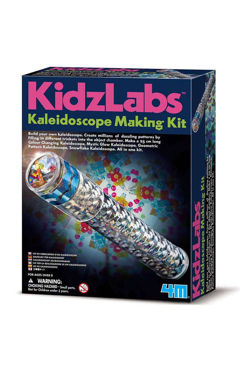 4M Kidzlabs Kaleidoscope Kit Diy Optical Light Toy, Main, color, Multicolored