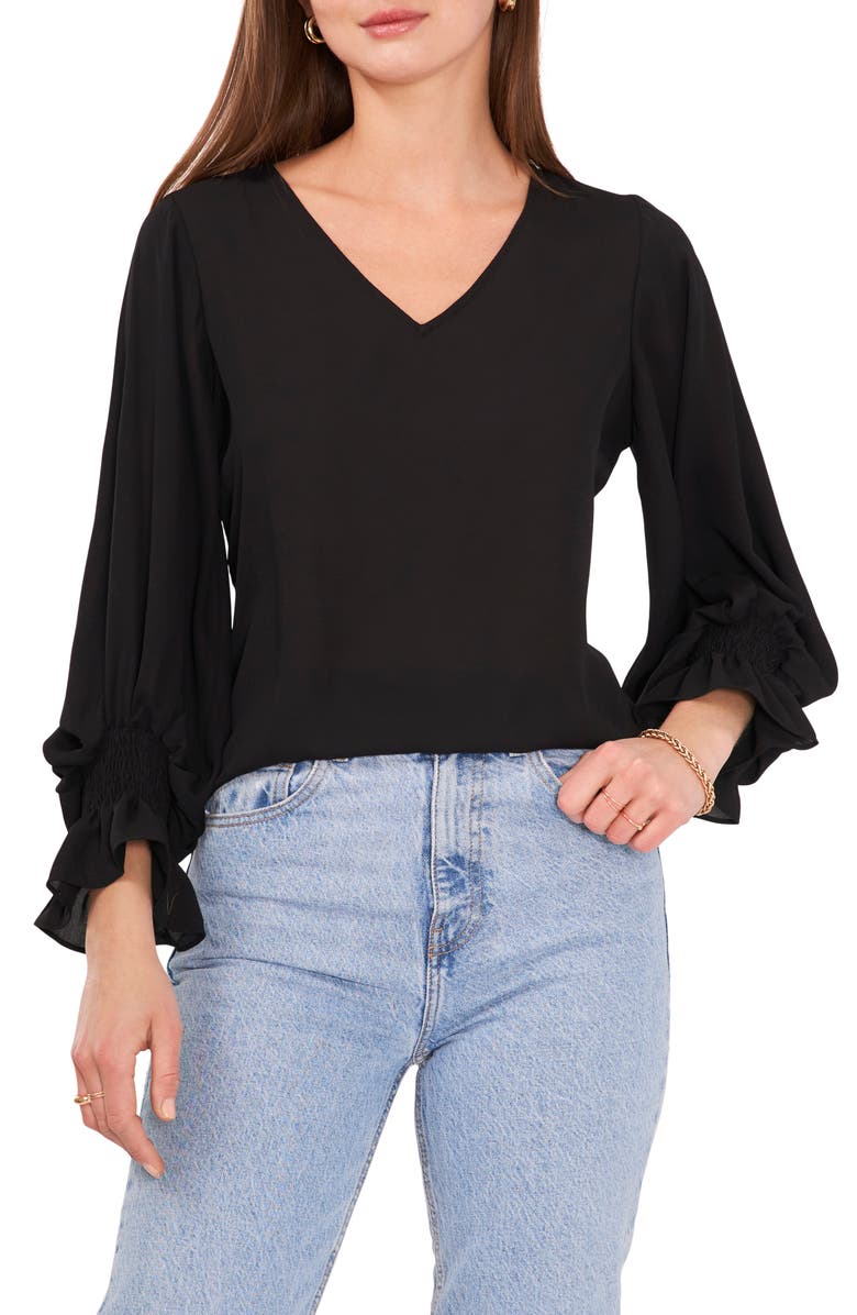 Vince Camuto Bell Sleeve Top, Main, color, 