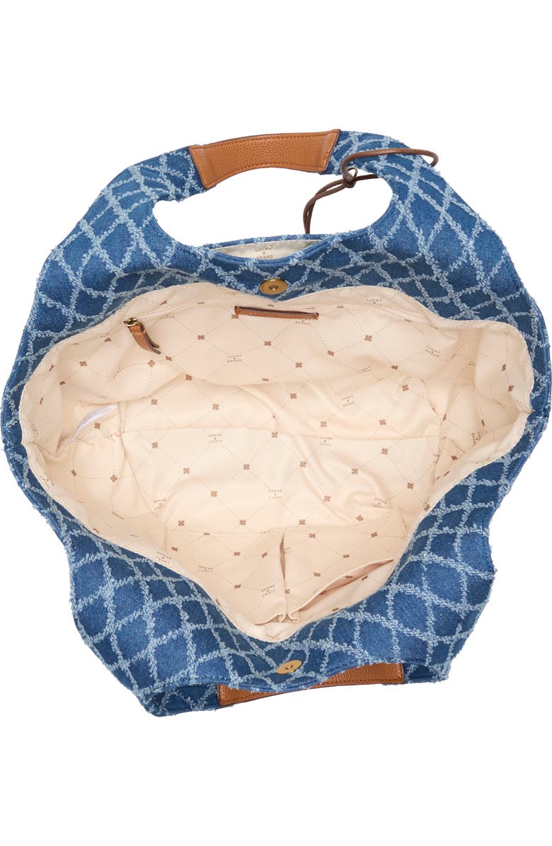 Lucky Brand Pria Canvas Tote Bag, Alternate, color, Diamond Denim