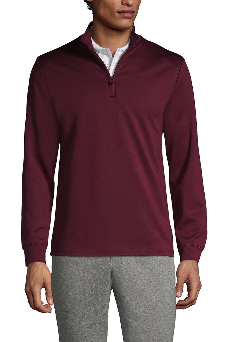 School Uniform  Quarter Zip Pullover, Main, color, Burgundy