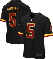 Nike Youth Nike Jayden Daniels Black Washington Commanders Hail Raiser Alternate Game Jersey