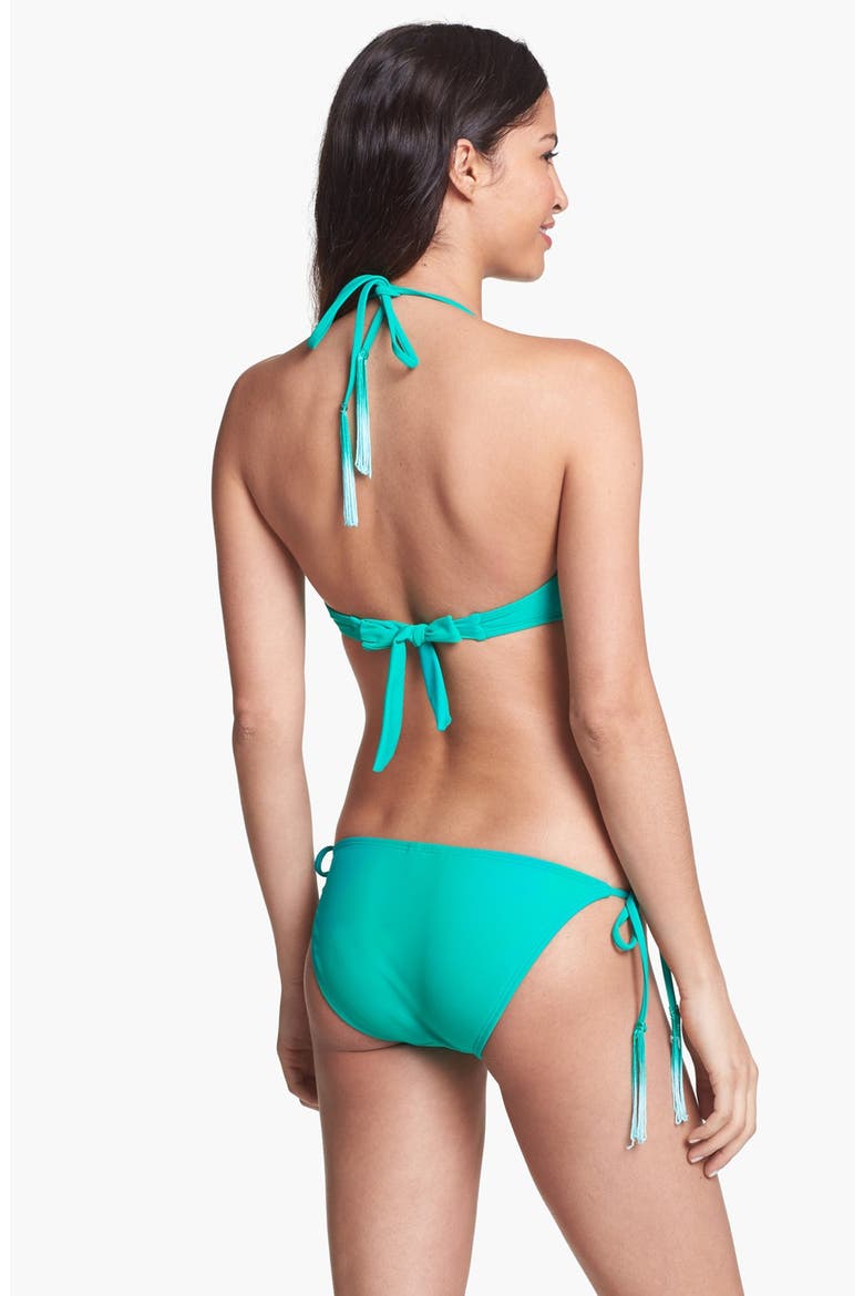 Fringed Bikini Top, Alternate, color, EMERALDINE