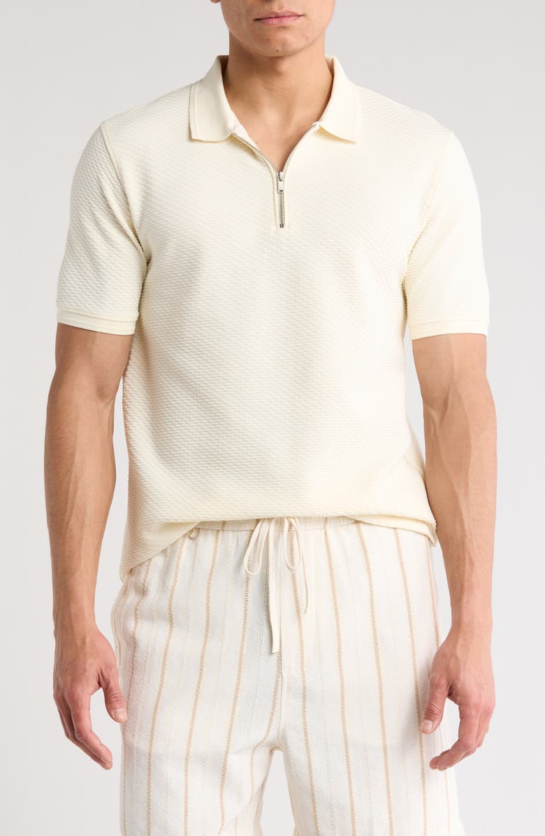 DENIM AND FLOWER Zip Polo, Main, color, 