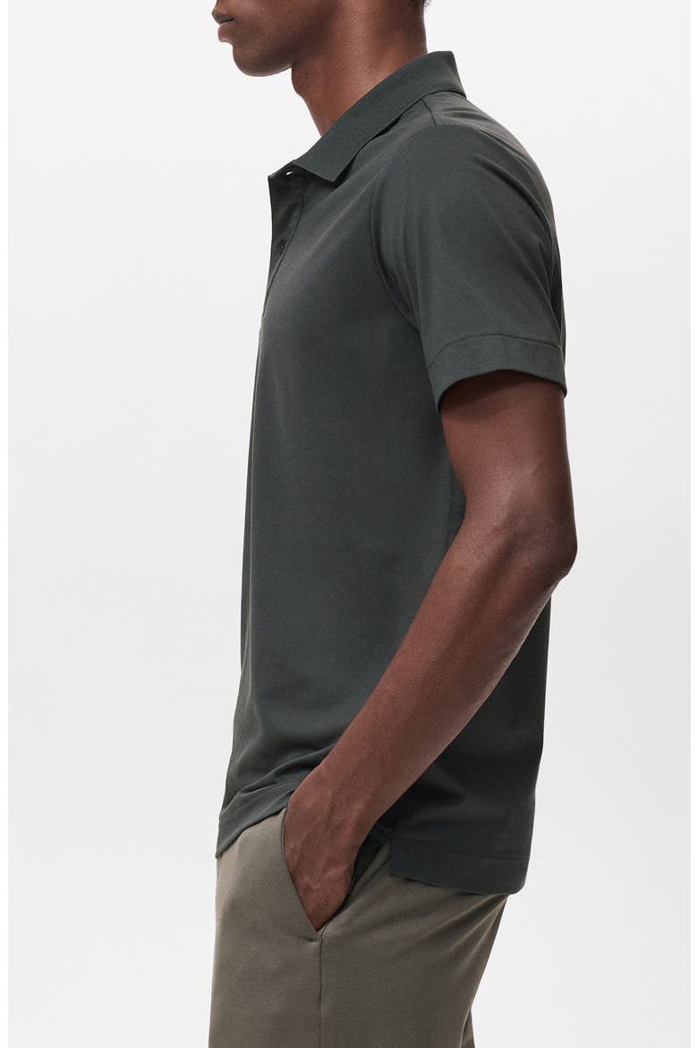 Slim Fit Thermolite® Polo, Alternate, color, DARK GREEN GREY