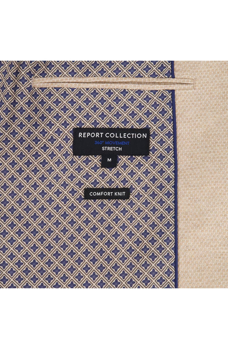 Report Collection Textured Comfort Knit Cotton Blend Sport Coat, Alternate, color, Sand