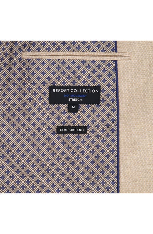 Report Collection Textured Comfort Knit Cotton Blend Sport Coat