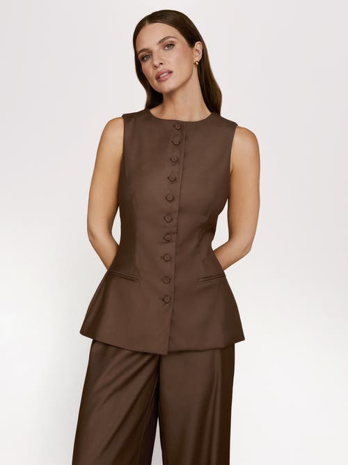 Six Stories Tailored Waistcoat In Brown