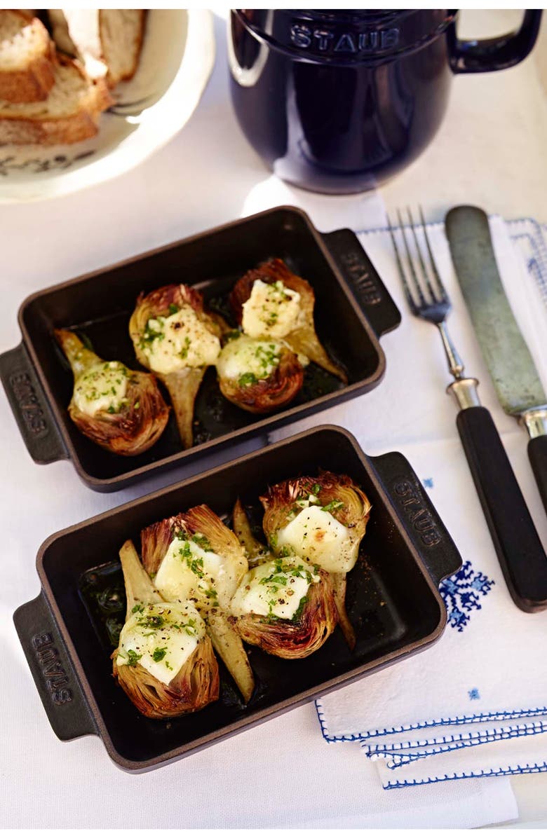 Staub Enameled Cast Iron Baking Dish, Alternate, color, Matte Black