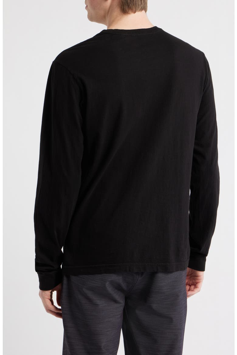 Hawaii Tapa Hex Graphic Long Sleeve T-Shirt, Alternate, color, BLACK