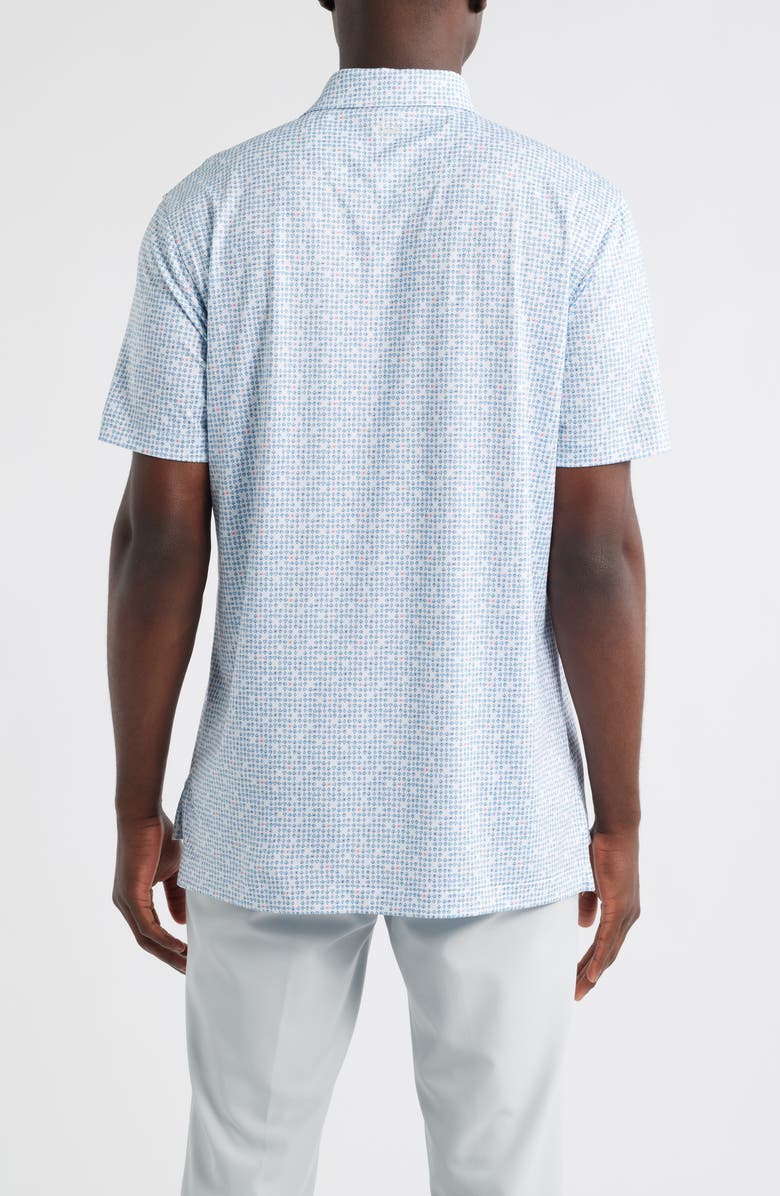 Peter Millar Ace of Spades Suit Print Performance Jersey Polo, Alternate, color, White