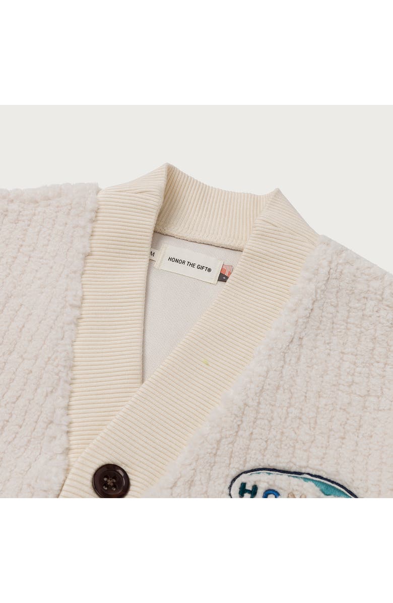 HONOR THE GIFT Muse High Pile Fleece Crop Cardigan, Alternate, color, 