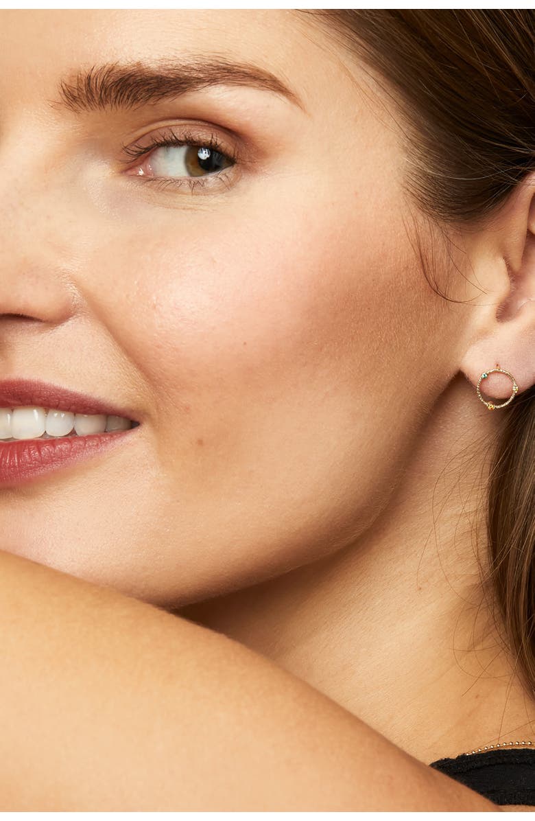 Oradina 14K Yellow Gold Multistone Circus Studs, Alternate, color, Yellow Gold