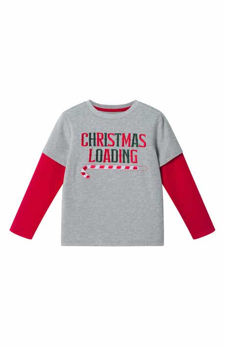 Kids' Holiday Trucks Long Sleeve Graphic T-Shirt