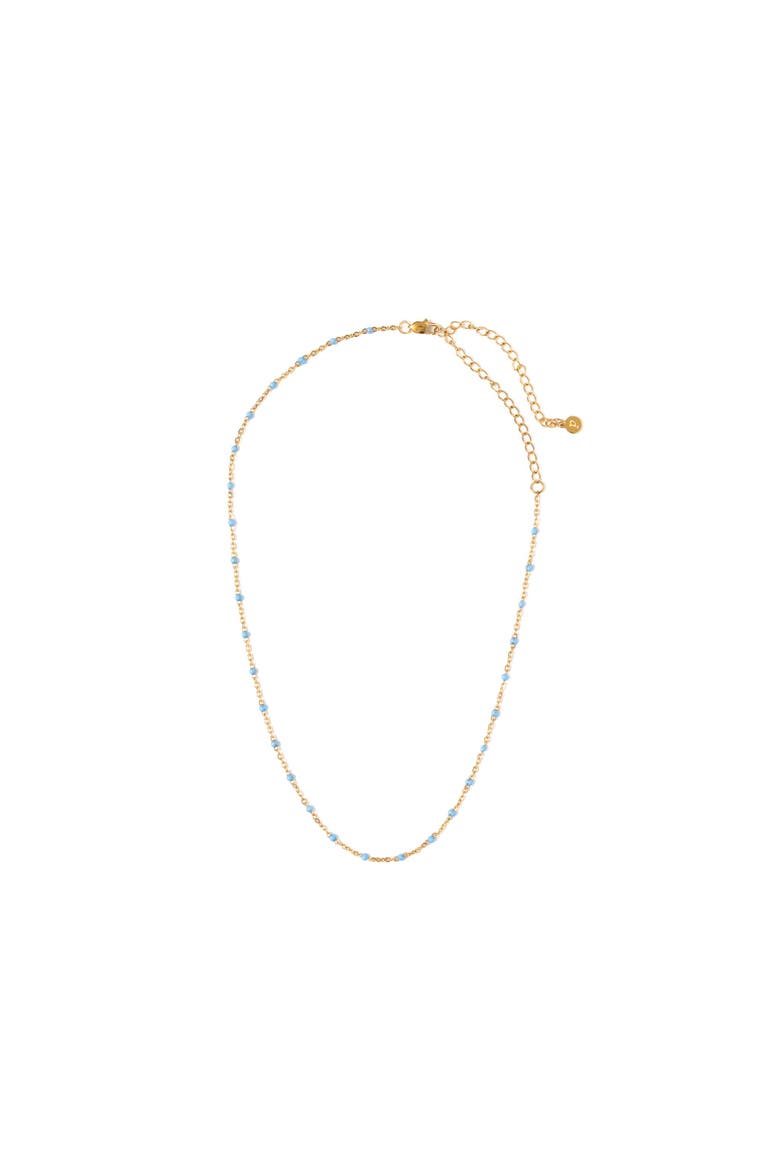 Enamel Bead Necklace, Alternate, color, Blue