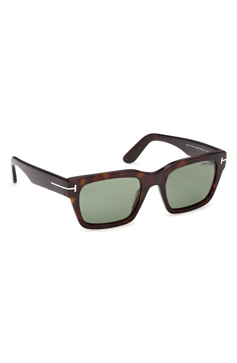TOM FORD 55mm Polarized Square Sunglasses, Alternate, color, 