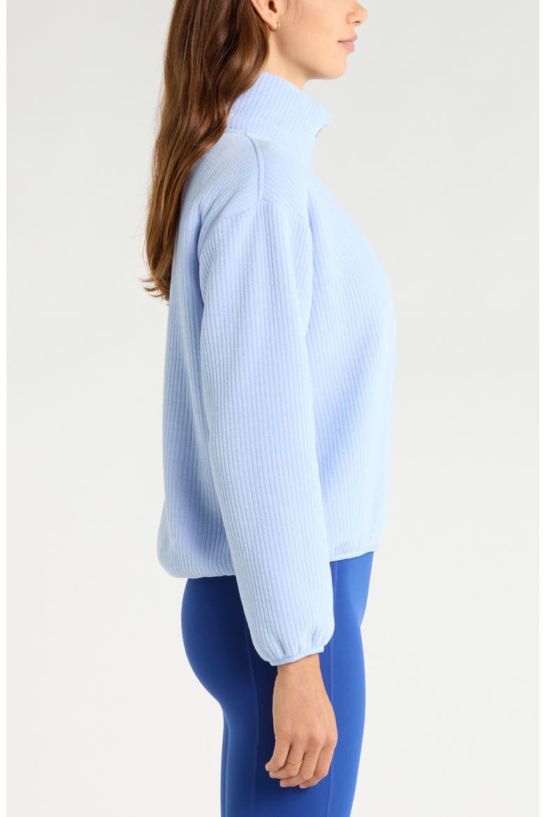 Textured Half Zip Pullover, Alternate, color, BLUE WINDSURFER