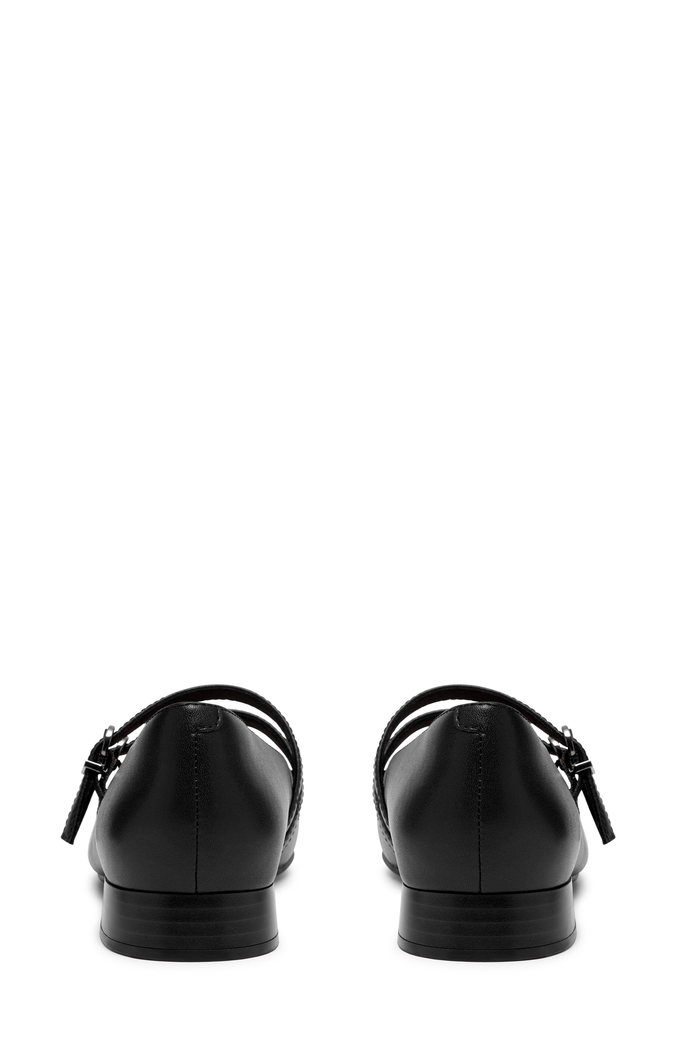 Natalyn Lane Mary Jane Flat, Alternate, color, BLACK LEATHER