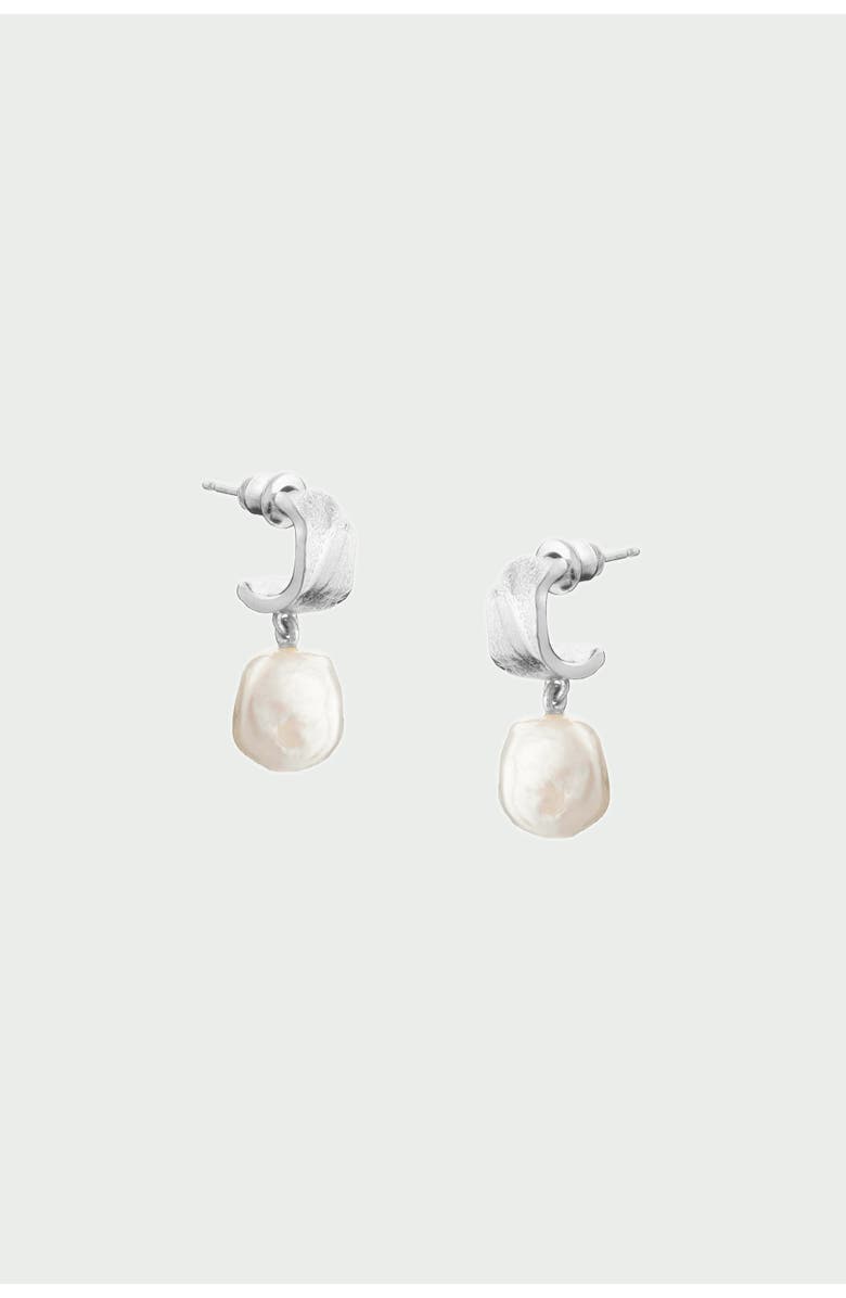 TUTTI Freshwater Pearl Earrings, Alternate, color, Silver