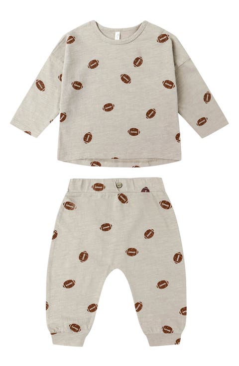 Football Print T-Shirt & Joggers Set (Baby)