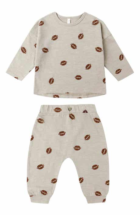Football Print T-Shirt & Joggers Set