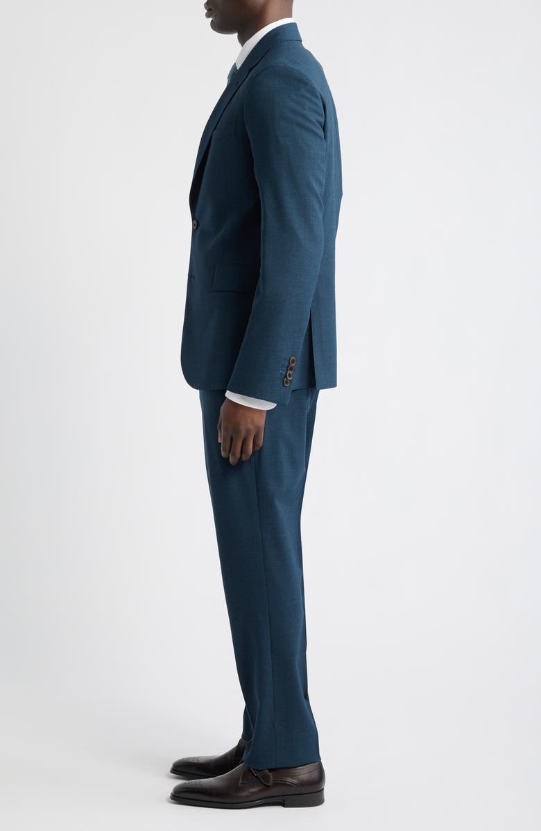 Paul Smith Camberwell Tailored Fit Water Repellent Dark Green Wool Suit, Alternate, color, Petrol Green