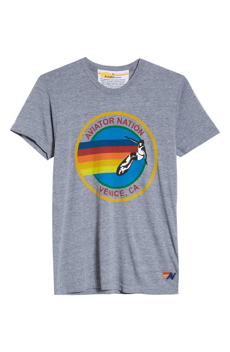Aviator Nation Rainbow Logo T-Shirt, Alternate, color,