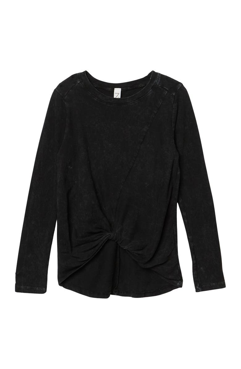 Z by Zella Girl Kids' Twisted Front Long Sleeve Tee, Main, color, 