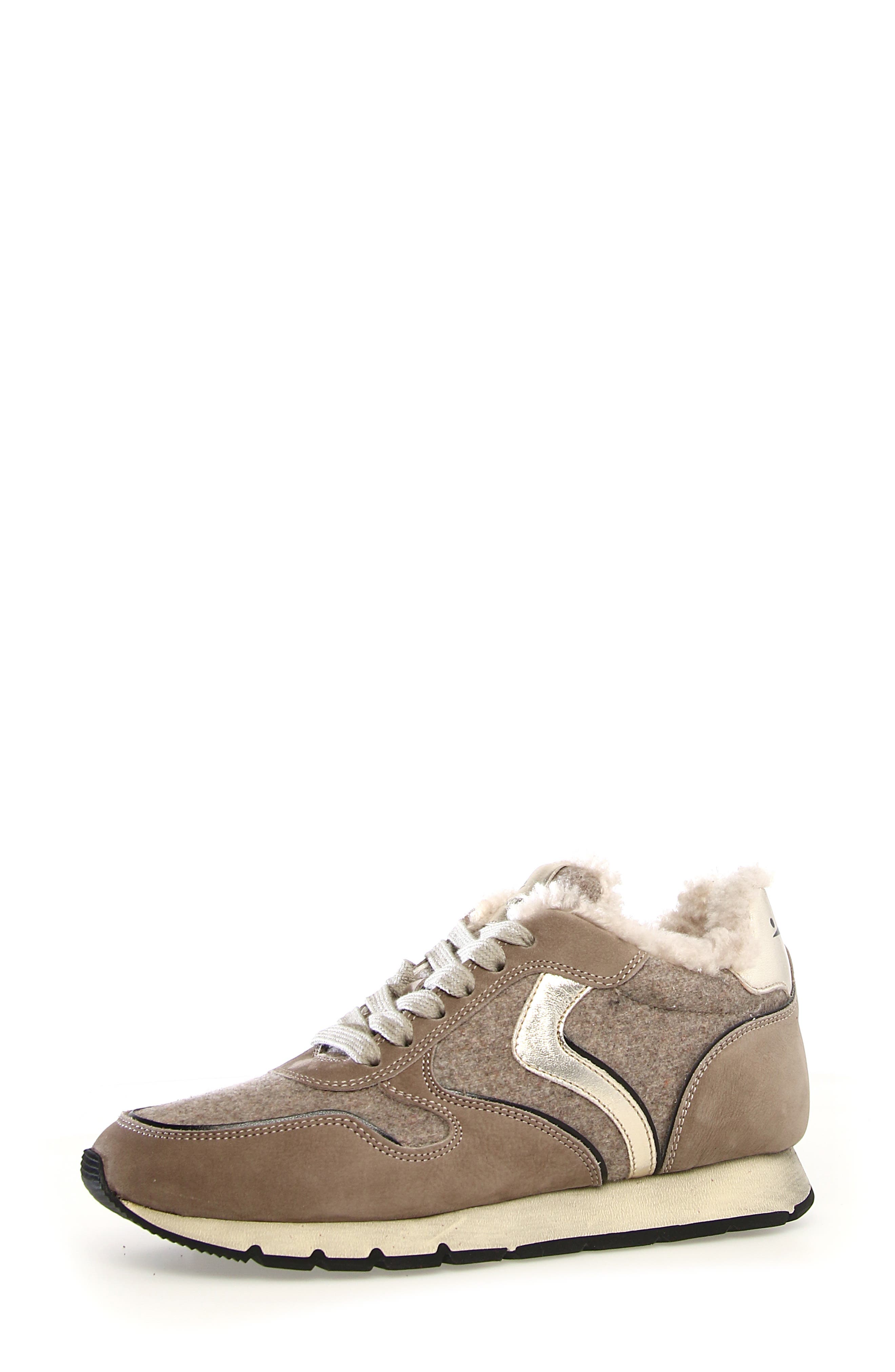 Voile Blanche Julia Genuine Shearling Sneaker, Main, color, 