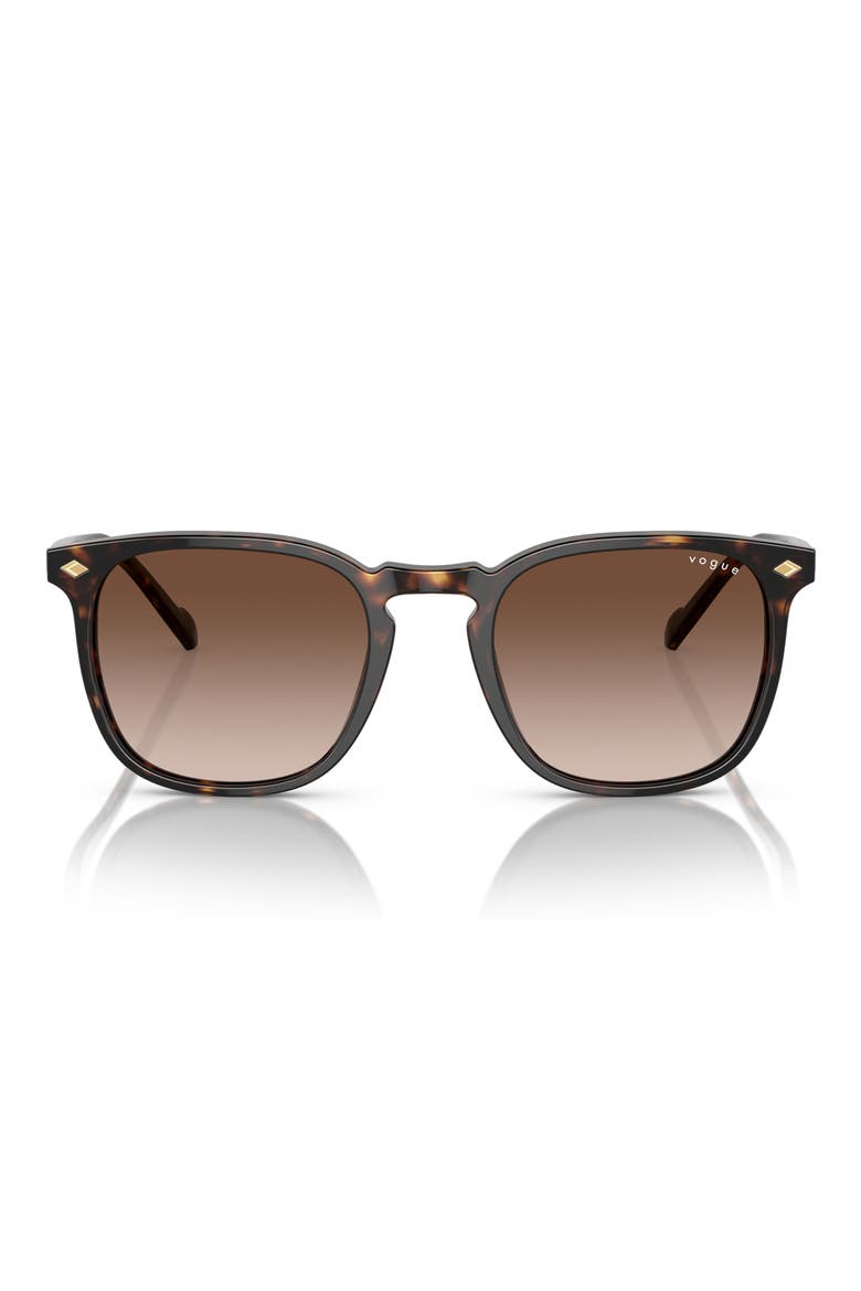 VO5328S 49mm Small Square Sunglasses, Main, color, DARK HAVANA / BROWN GRADIENT