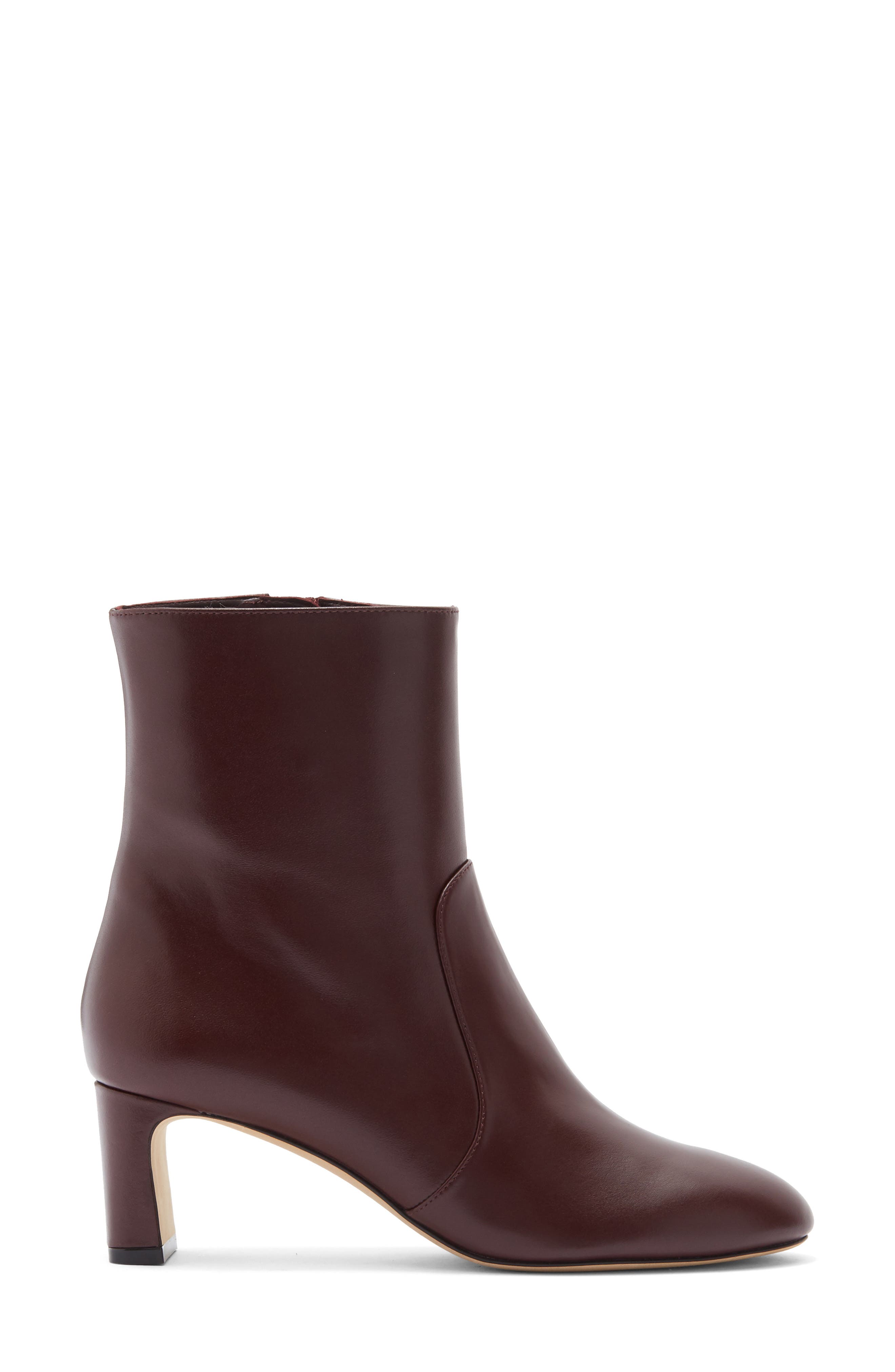 Stuart Weitzman Babette Zip Bootie 60, Alternate, color, Boysenberry