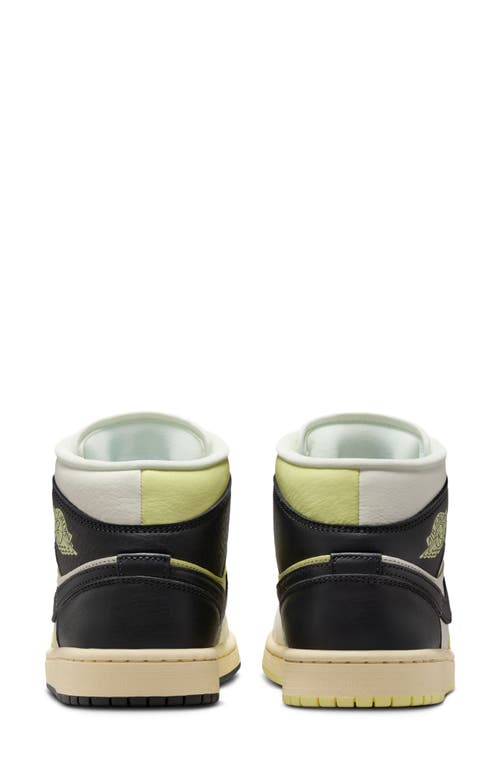 Jordan Air  1 Mid Se Velvet Basketball Sneaker In Green