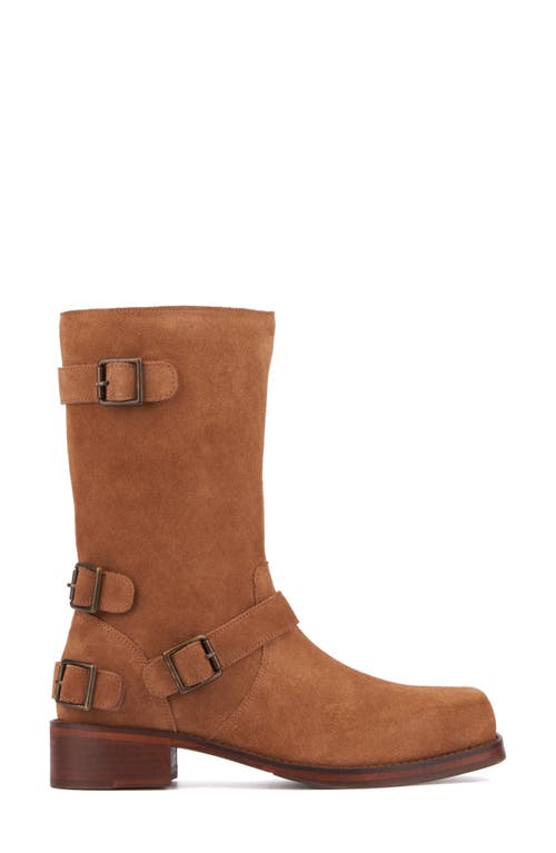 Vintage Foundry Katia Square Toe Boot In Tan