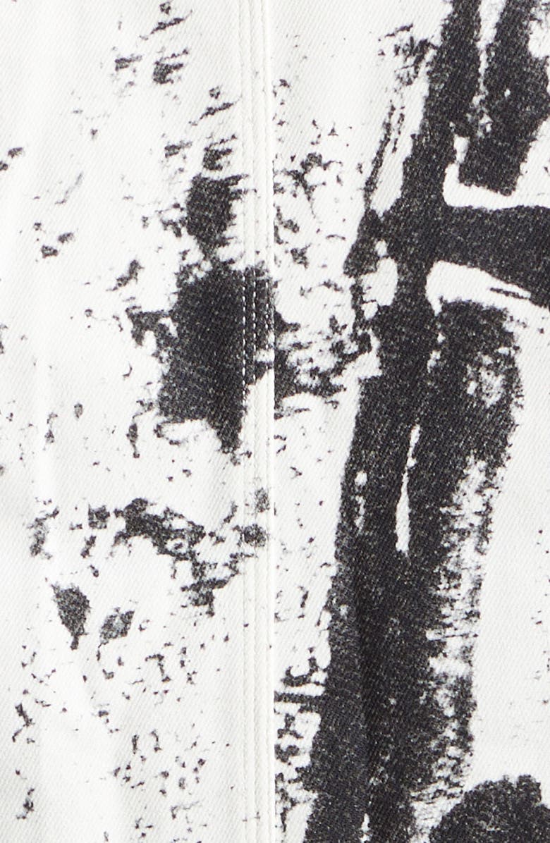 McQueen Fold Print Workwear Denim Chore Coat, Alternate, color,