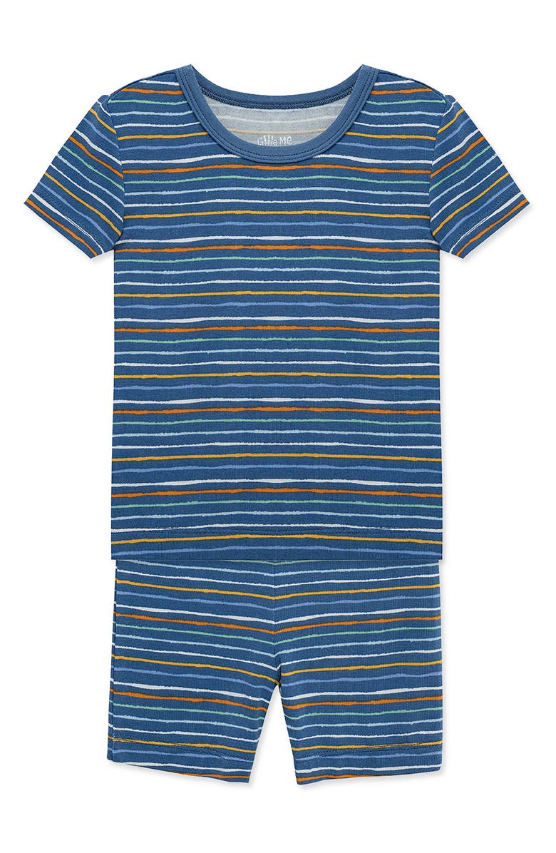 Little Me 2-Pack Ocean Stretch Viscose Pajamas Set, Alternate, color, Multi