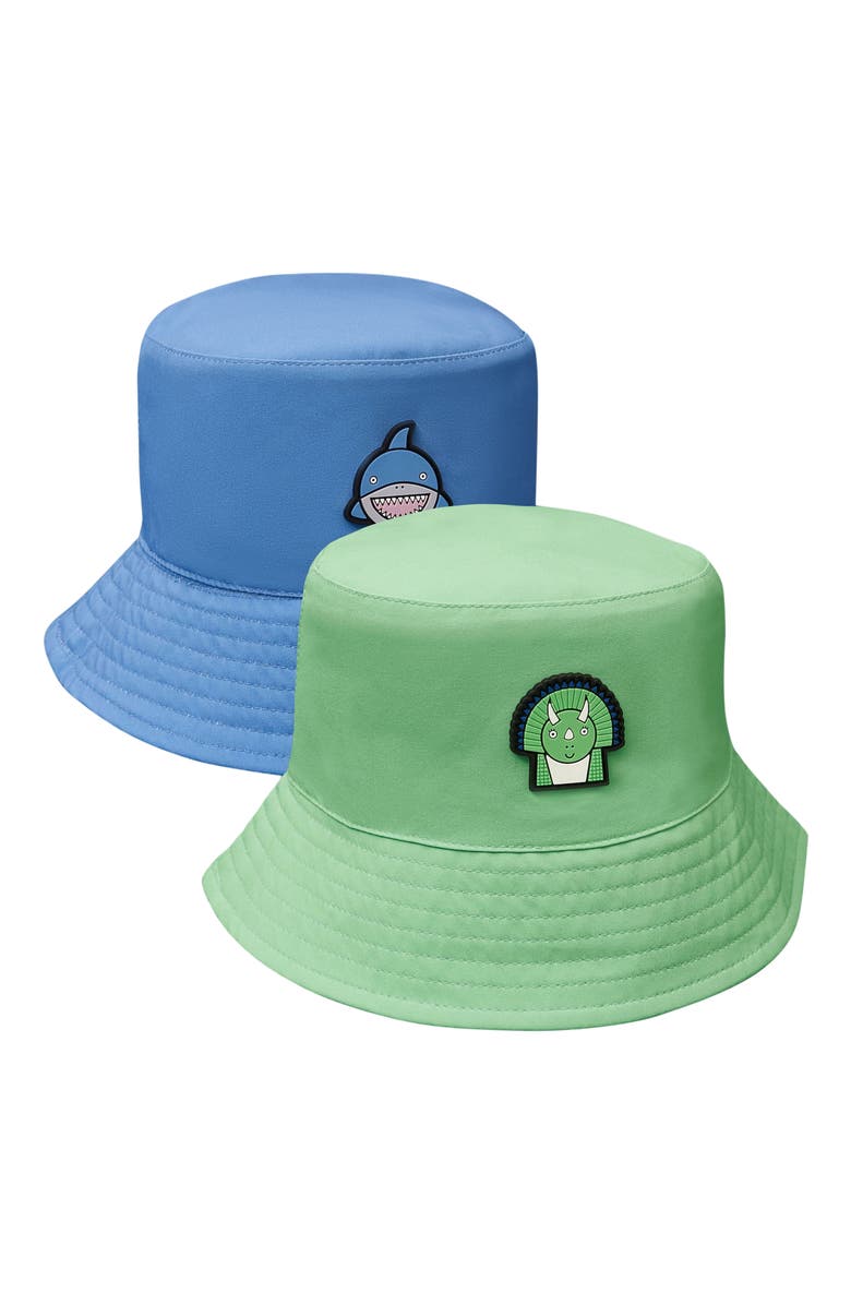 Roarsome Reversible Bucket Hat, Alternate, color, Medium Blue