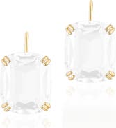 GOSHWARA Gossip Cushion Cut Stone Drop Earrings