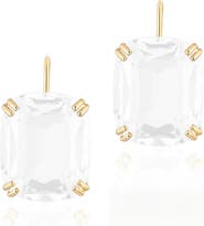GOSHWARA Gossip Cushion Cut Stone Drop Earrings