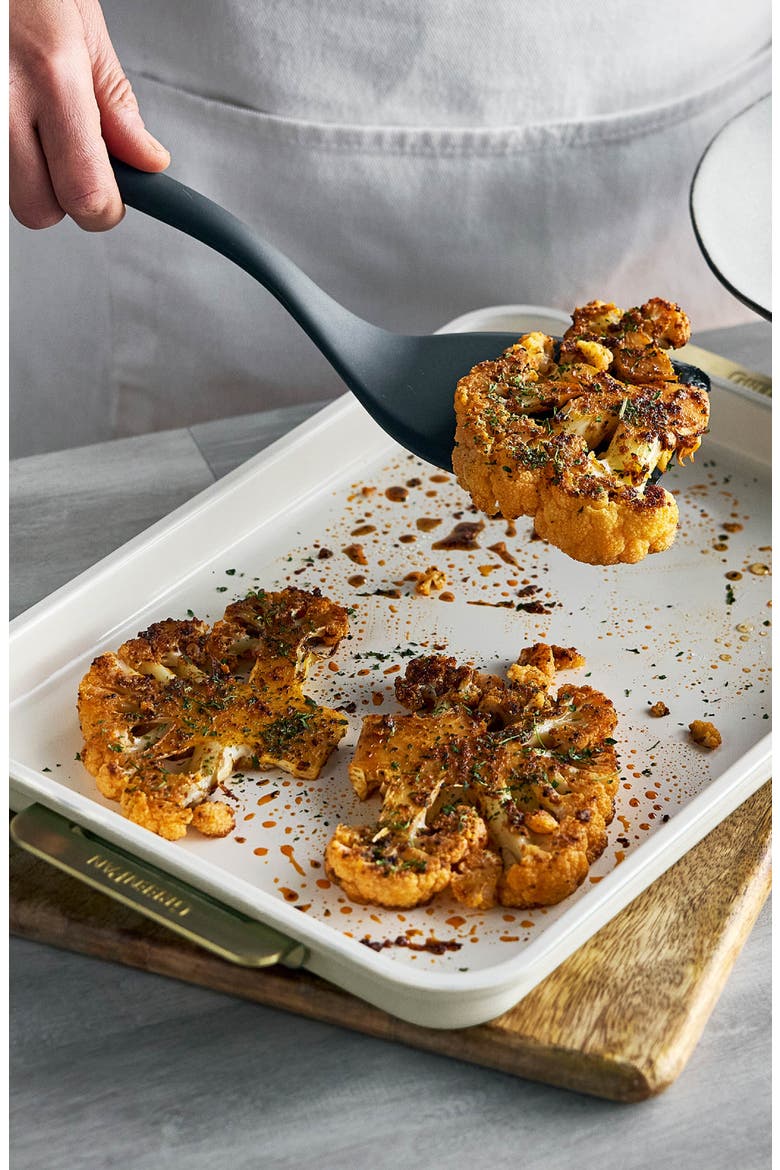 Ceramic Nonstick 13 x 9 Cookie Sheet, Alternate, color, CREAM