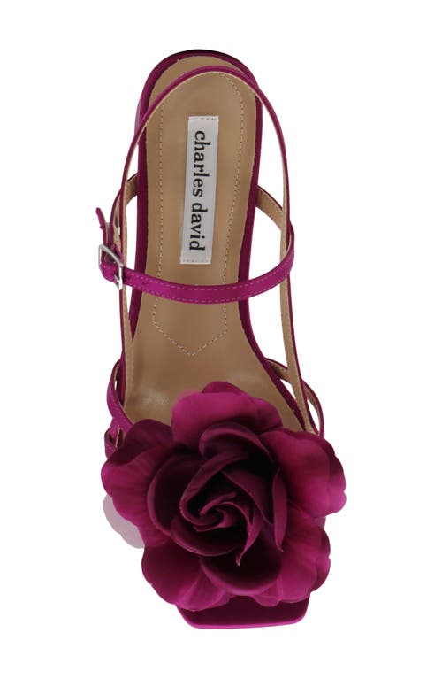 Charles David Deb Slingback Mary Jane Sandal In Magenta