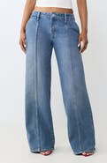 True Religion Super T Seamed Cargo Baggy Wide Leg Jeans