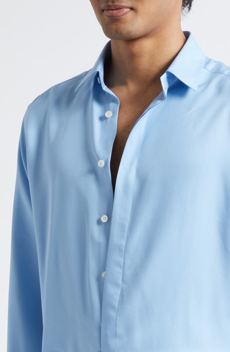 TOM FORD Lightweight Leather Shorts, Alternate, color, Azure Blue