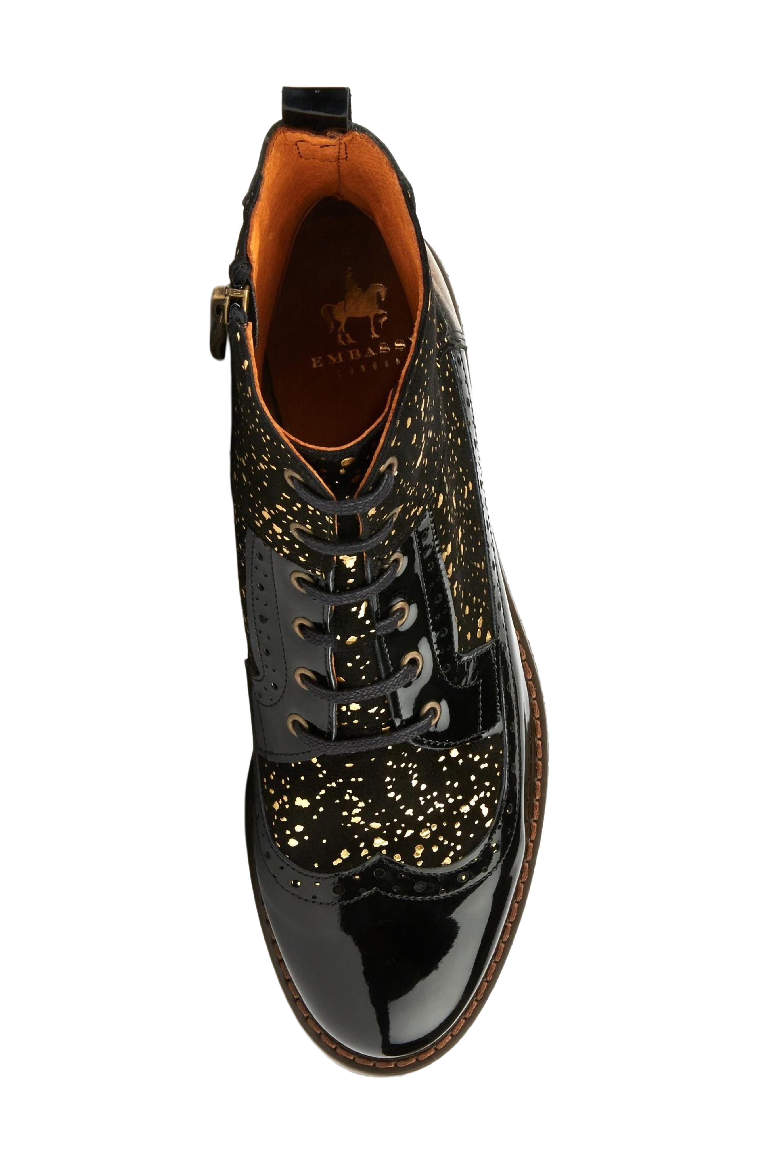 Hatter Boot, Alternate, color, BLACK/ GOLD