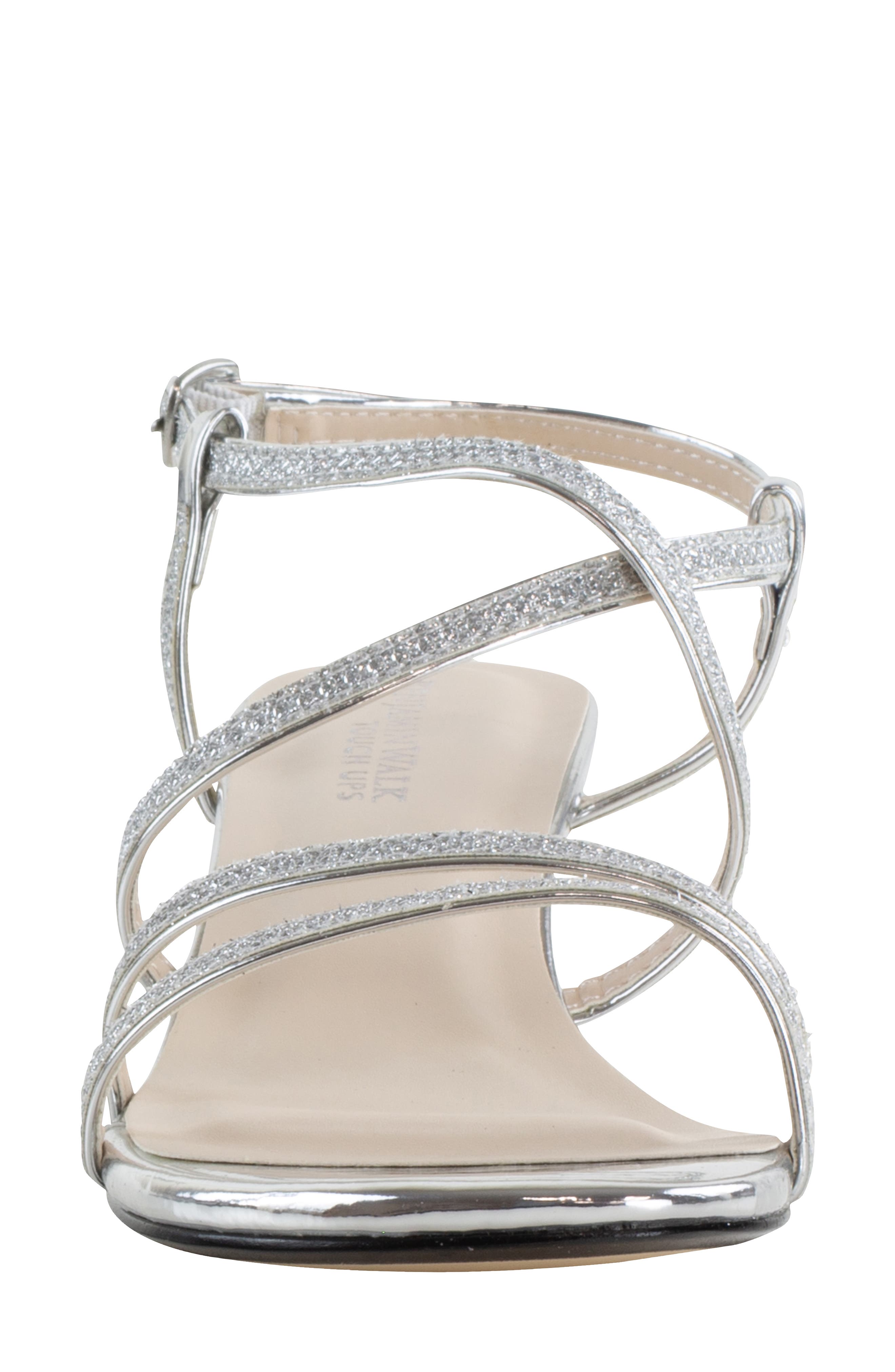 Touch Ups Maisie Kitten Heel Slingback Sandal, Alternate, color, Silver