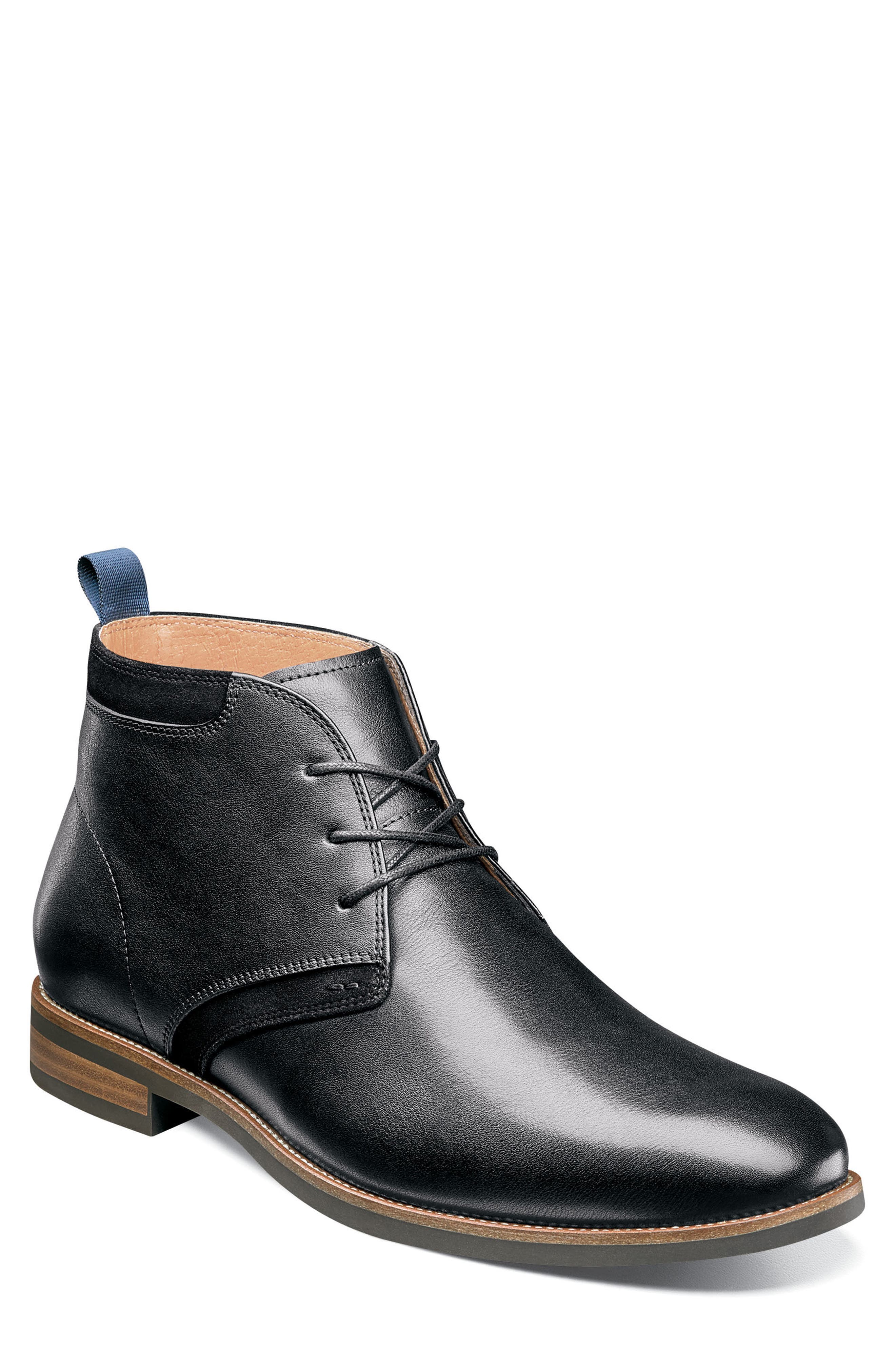 Uptown Chukka Boot, Main, color, BLACK LEATHER