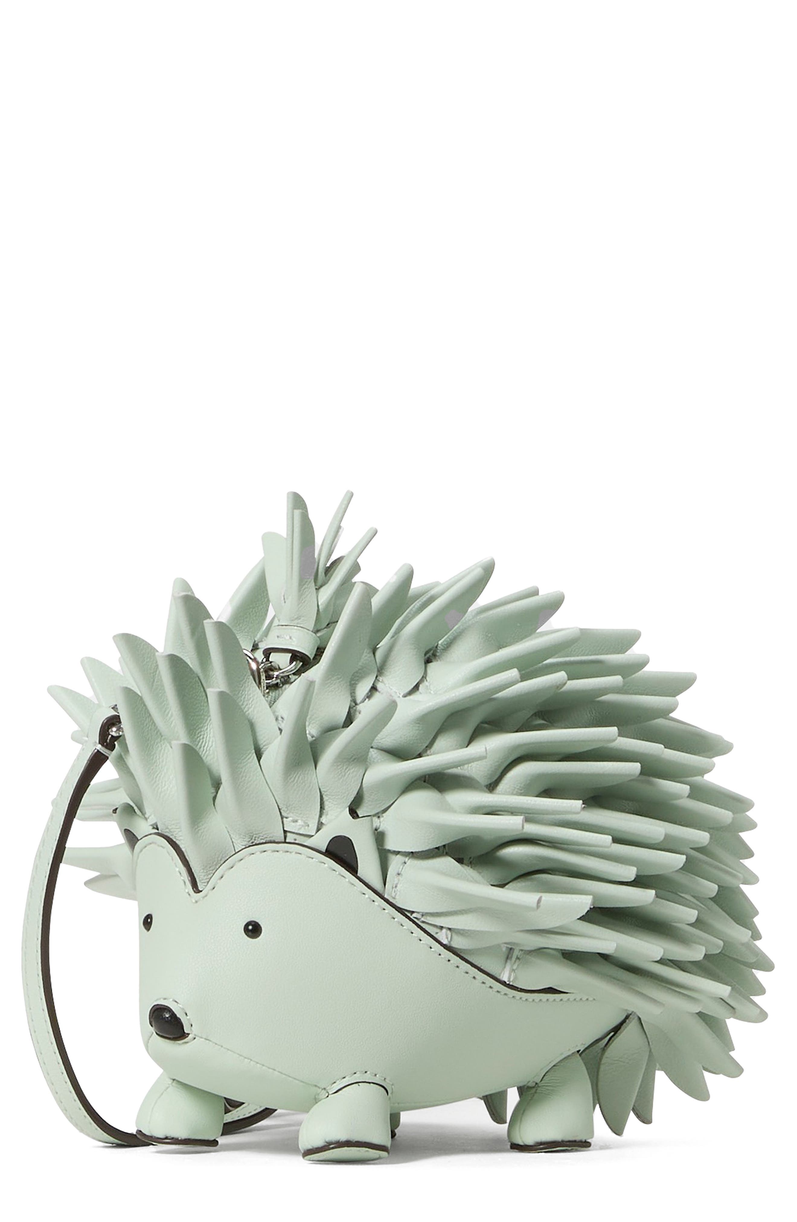Kate Spade New York critters stevie hedgehog crossbody bag, Main, color, Mint Frosting Multi
