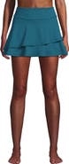 Lands' End High Waisted Tulip Hem Swim Skort
