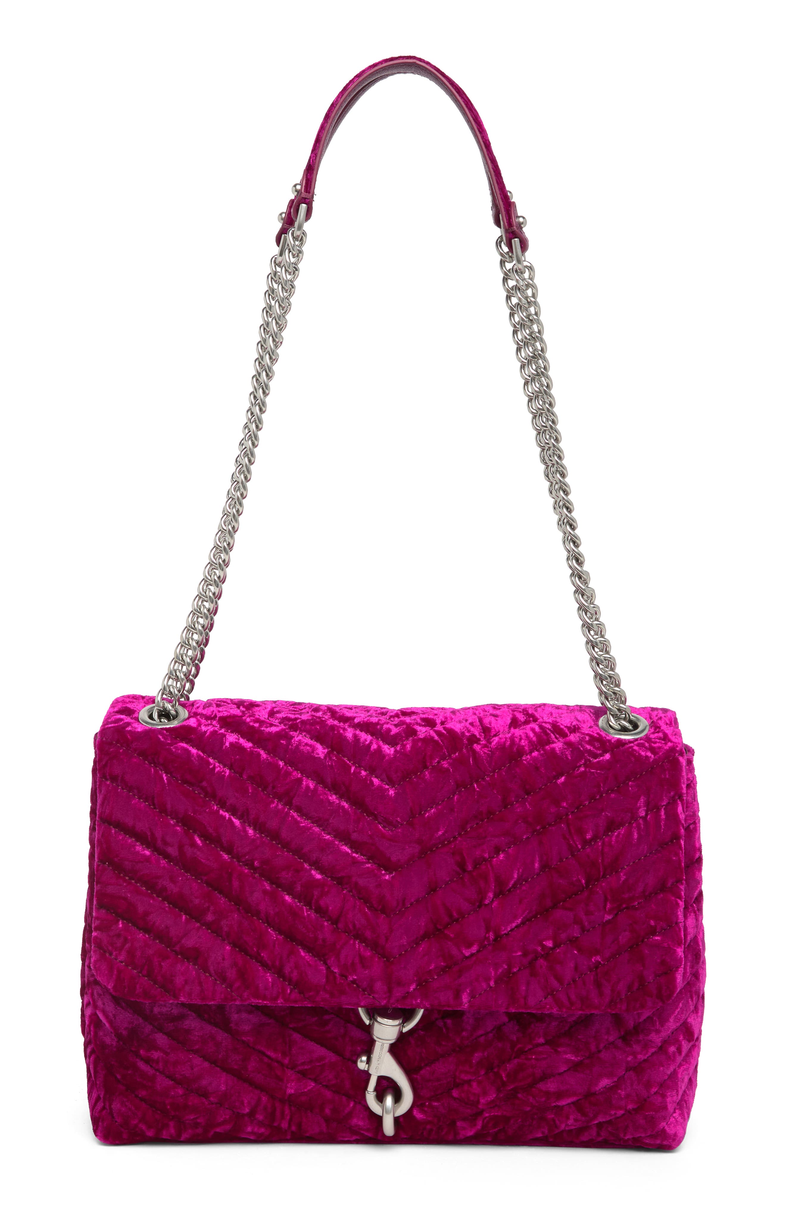 Rebecca Minkoff Edie Flap Velvet Shoulder Bag (Women) | Nordstromrack
